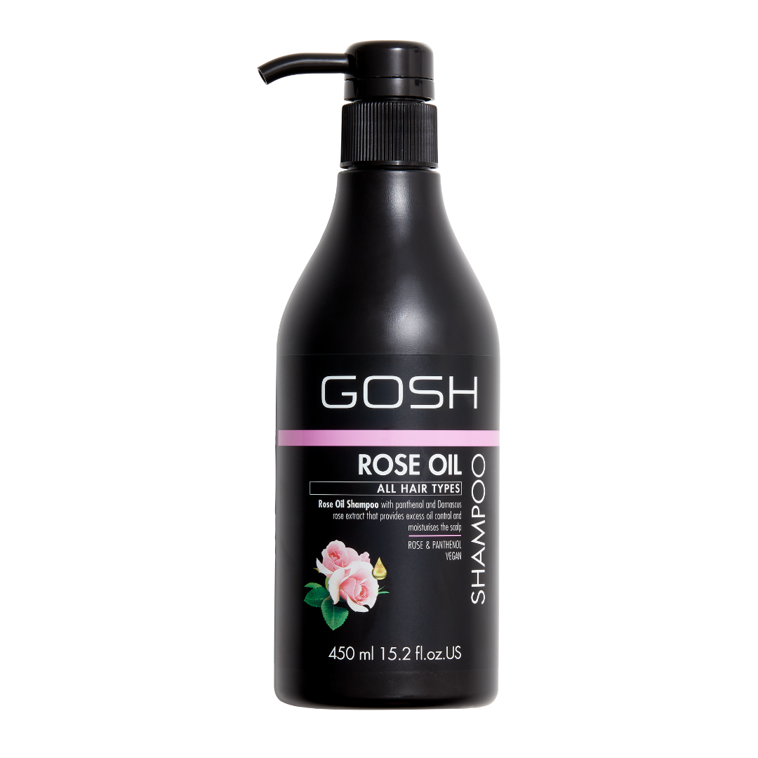 GOSH ROSE OIL Szampon do włosów z olejkiem różanym 450 ml