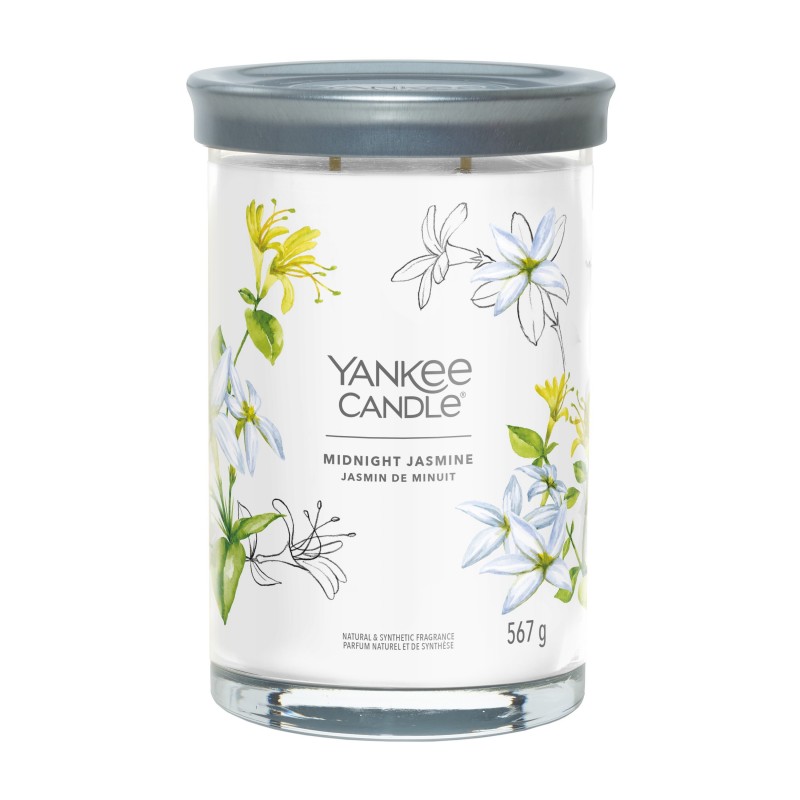 Yankee Candle Tumbler Świeca w Dużym Słoiku z Dwoma Knotami Midnight Jasmine