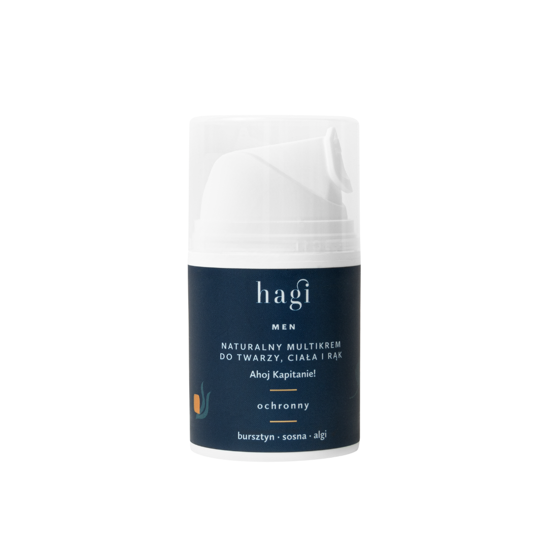 Hagi Men Multikrem do Twarzy Ciała i Rąk Ahoj Kapitanie 50ml