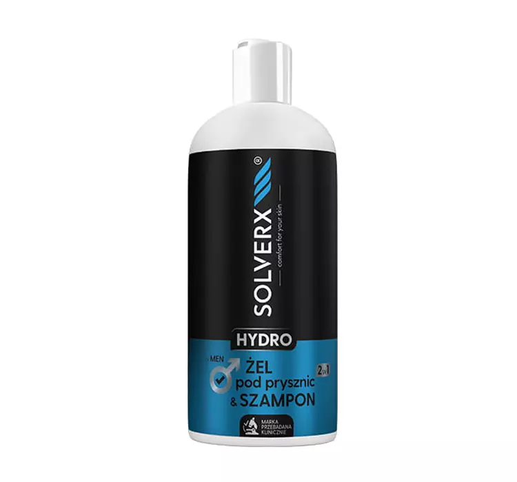 Solverx Men Hydro Żel pod Prysznic & Szampon 2w1 400ml