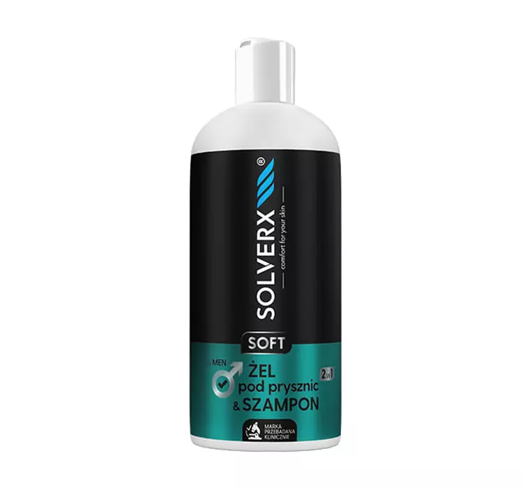 Solverx Men Soft Żel pod Prysznic & Szampon 2w1 400ml