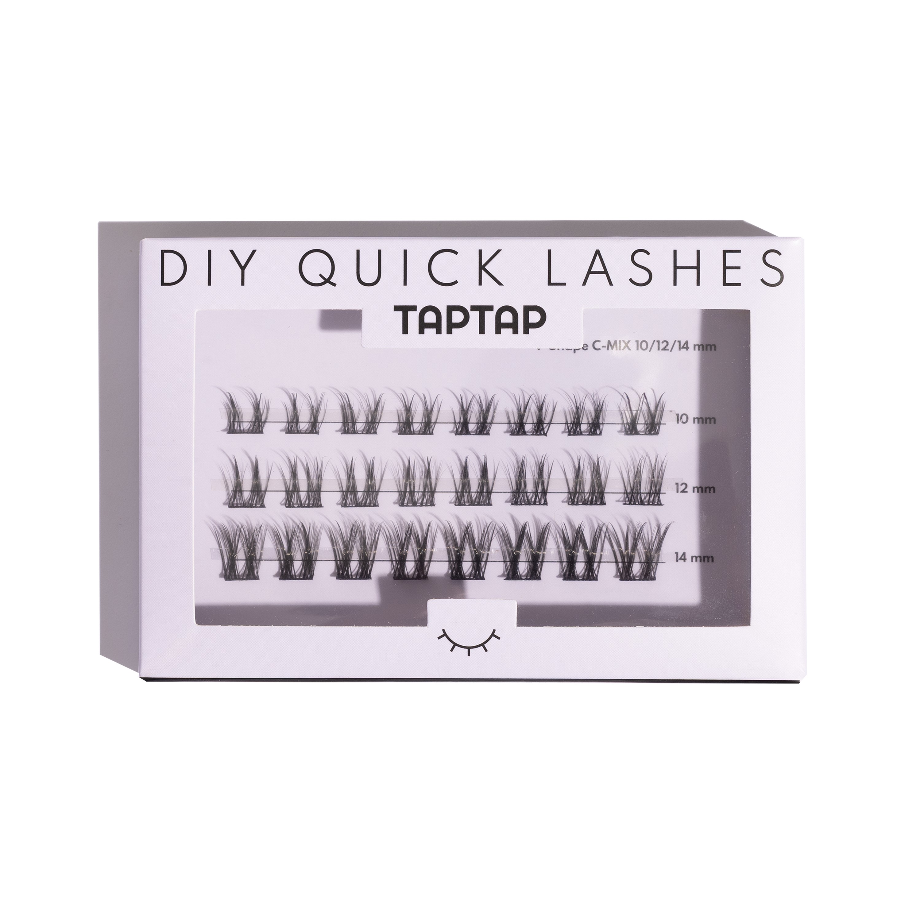 TAPTAP Kępki Rzęs DIY V-Shape C-MIX 10/12/14mm 24 szt.