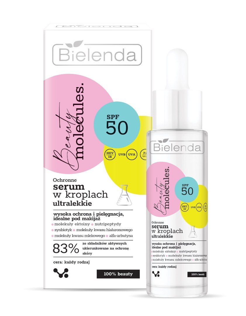 Bielenda Beauty Molecules Molekularne Serum w Kroplach SPF50+ 30ml