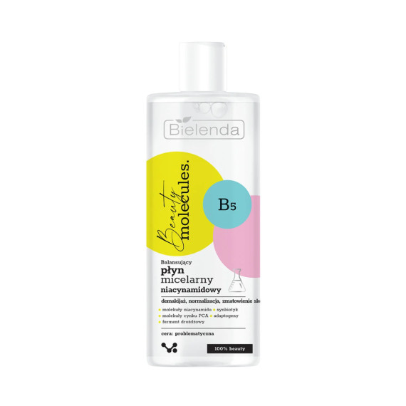 Bielenda Beauty Molecules Płyn Micelarny Niacynamidowy 500ml