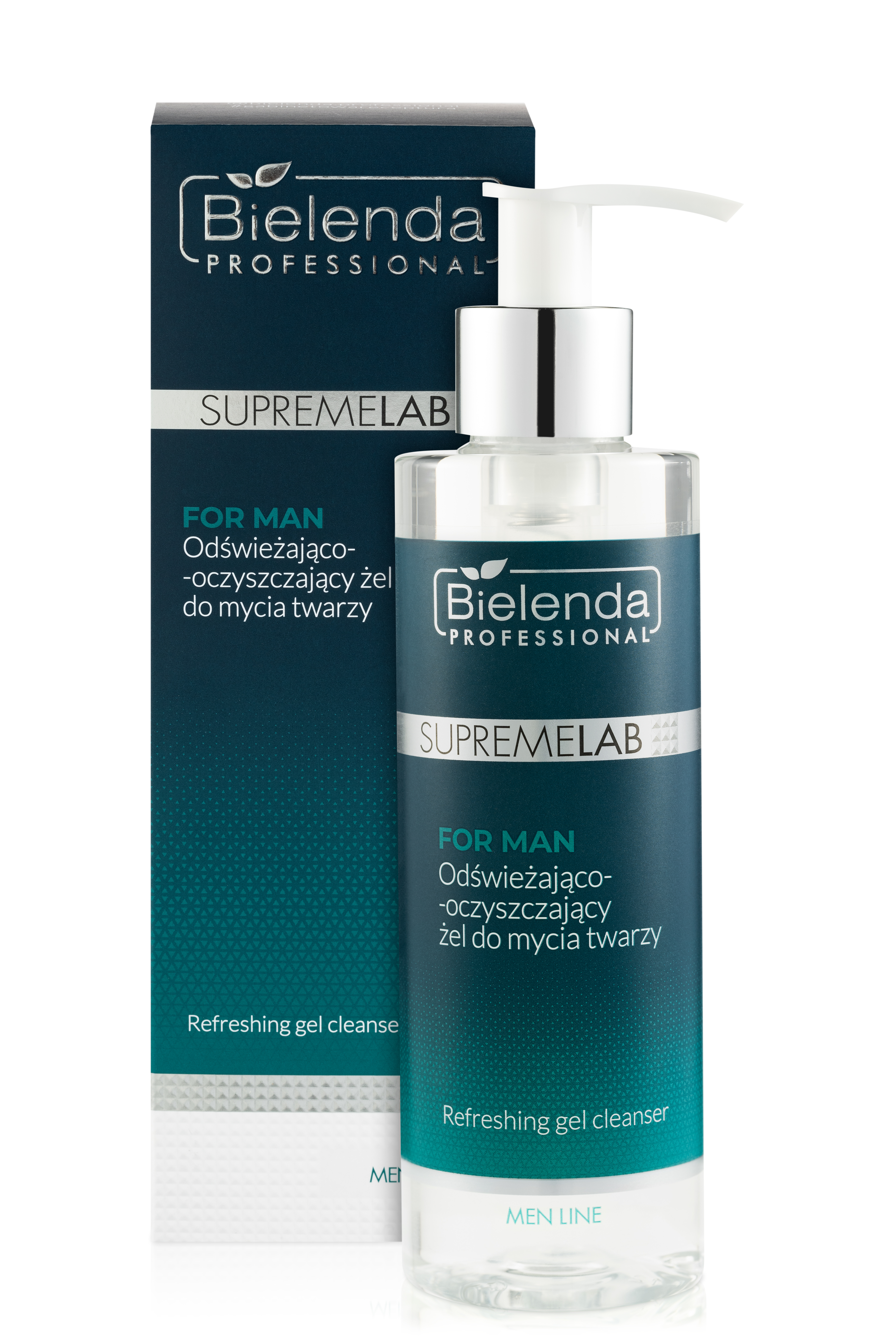 Bielenda Professional SupremeLAB For Man Odświeżająco-Oczyszczający Żel do Mycia Twarzy 200ml