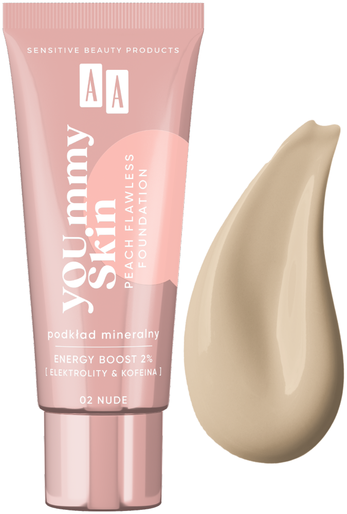 AA YOU.mmy Skin Peach Flawless Podkład 02 Nude
