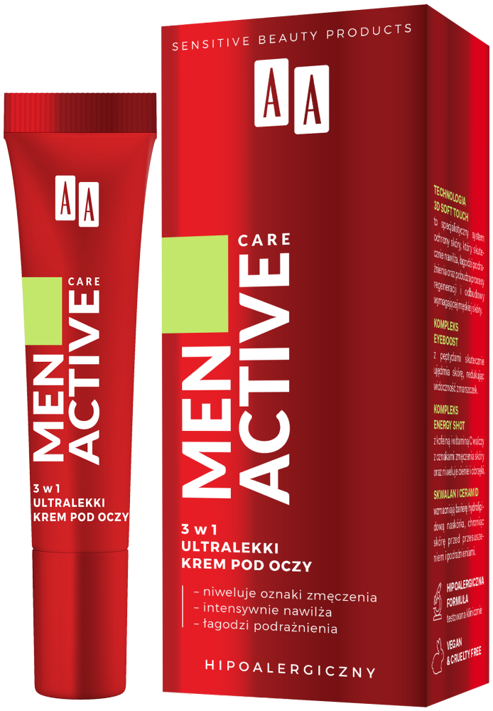 AA Men Active Ultralekki Krem pod Oczy 15ml