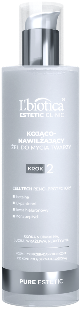 L'biotica Estetic Clinic Pure Estetic Kojąco-Nawilżający Żel do Mycia Twarzy 200ml