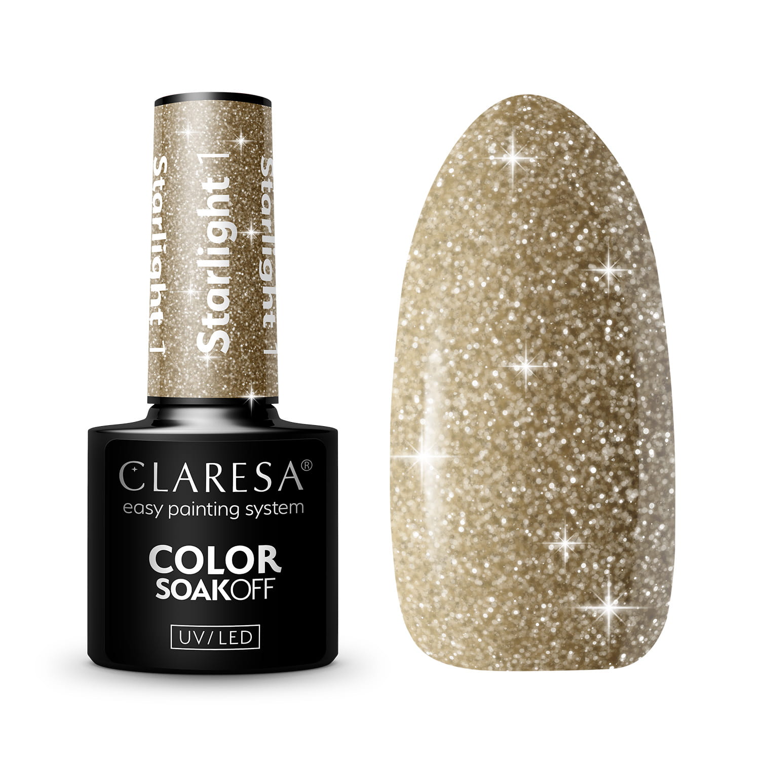 Claresa Lakier Hybrydowy Starlight 1