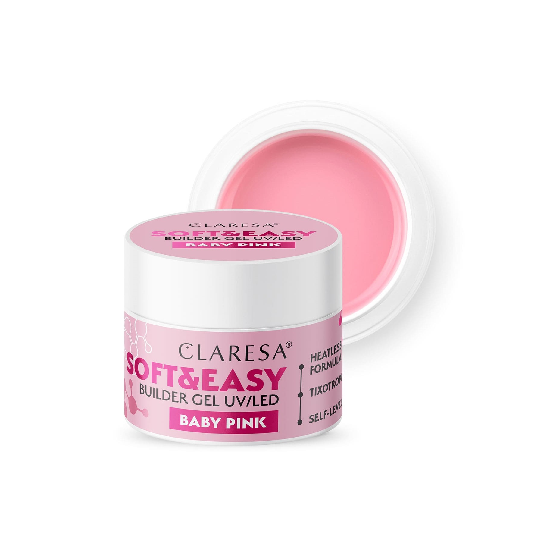 Claresa Żel Budujący Soft & Easy Baby Pink 12g