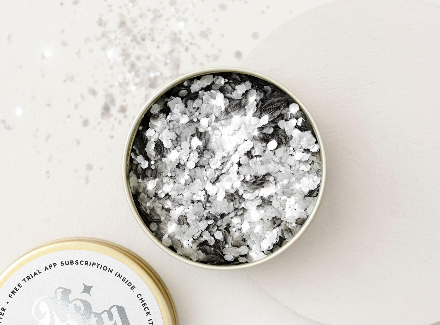 Ministerstwo Dobrego Mydła Bio Brokat do Twarzy i Ciała Silver