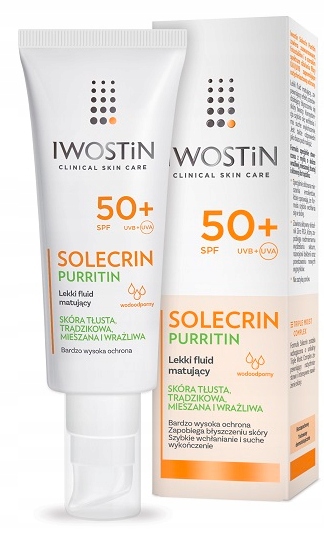 Iwostin Solecrin Purritin Lekki Fluid Matujący SPF50+ 40ml