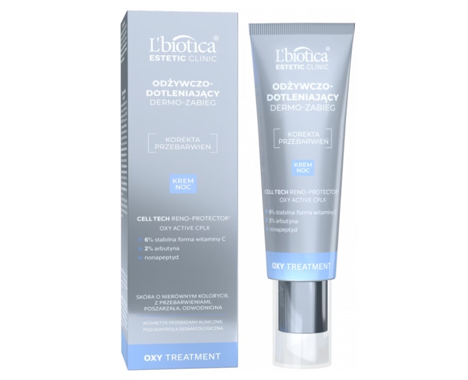 L'biotica Estetic Clinic Oxy Treatment Odżywczo-Dotleniający Dermo-Zabieg Krem na Noc 35ml