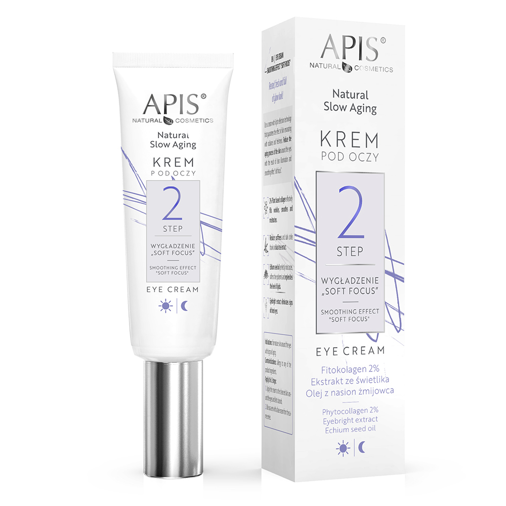 APIS Natural Slow Aging Krem pod Oczy Step  2 Wygładzenie Soft Focus 15ml