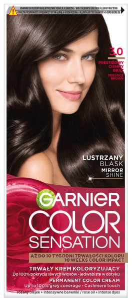 Garnier Color Sensation Farba do Włosów 3.0 Prestiżowy Ciemny Brąz