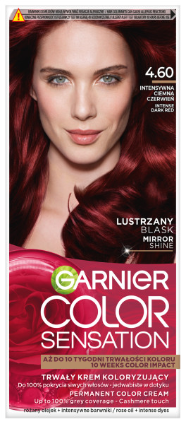 Garnier Color Sensation Farba do Włosów 4.60 Intensywna Ciemna Czerwień
