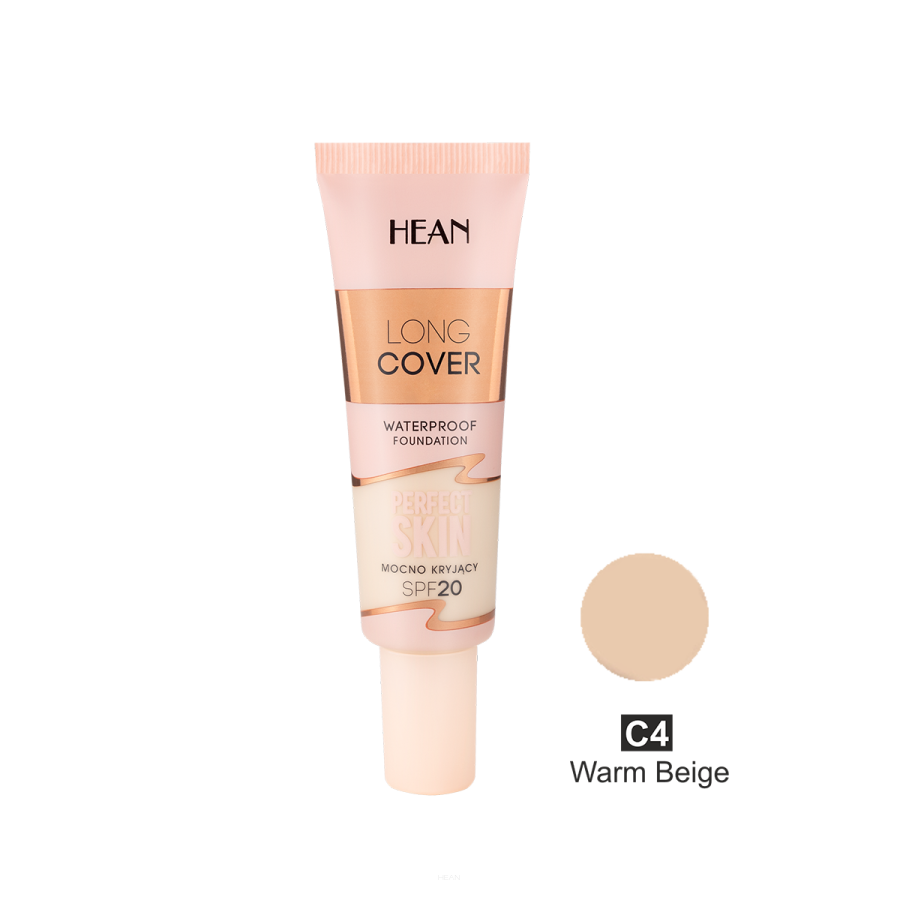 HEAN Long Cover Perfect Skin Podkład C4 Warm Beige