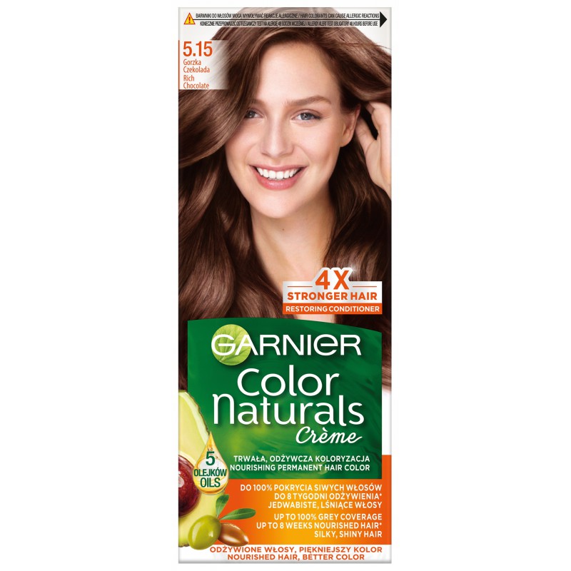 Garnier Color Naturals Farba do Włosów 5.15 Gorzka Czekolada