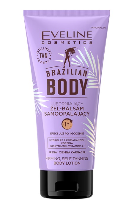 Eveline Brazilian Body Ujędrniający Żel-Balsam Samoopalający 150ml