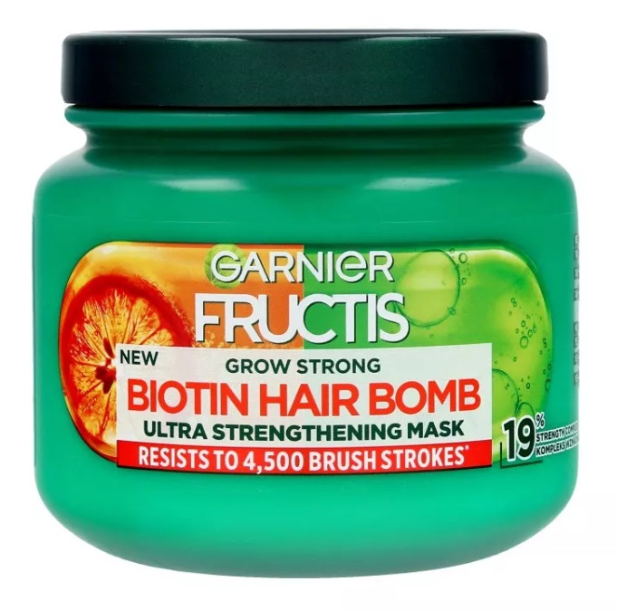 Garnier Fructis Grow Strong Biotin Hair Bomb Maska do Włosów 320ml