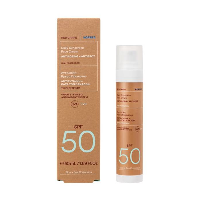KORRES Red Grape Rozświetlający Krem SPF50+ 50ml