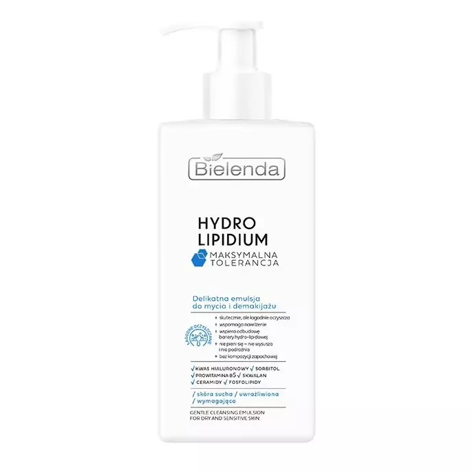 Bielenda Hydro Lipidium Delikatna Emulsja do Mycia i Demakijażu 300ml