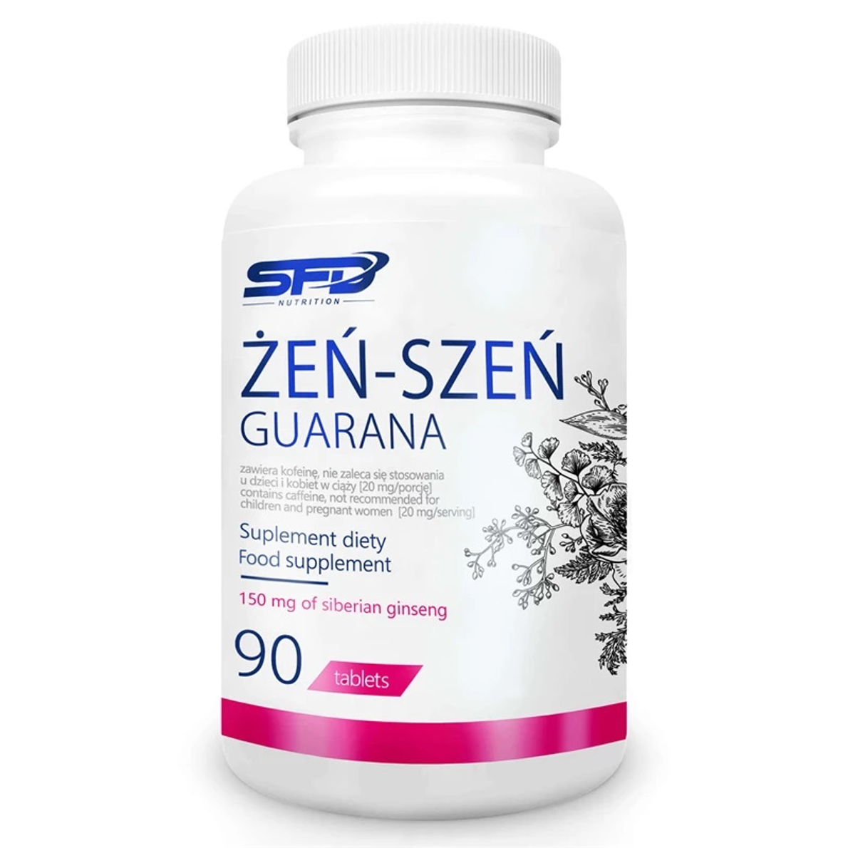 SFD Żeń-Szeń Guarana Suplement Diety 90 Tabletek