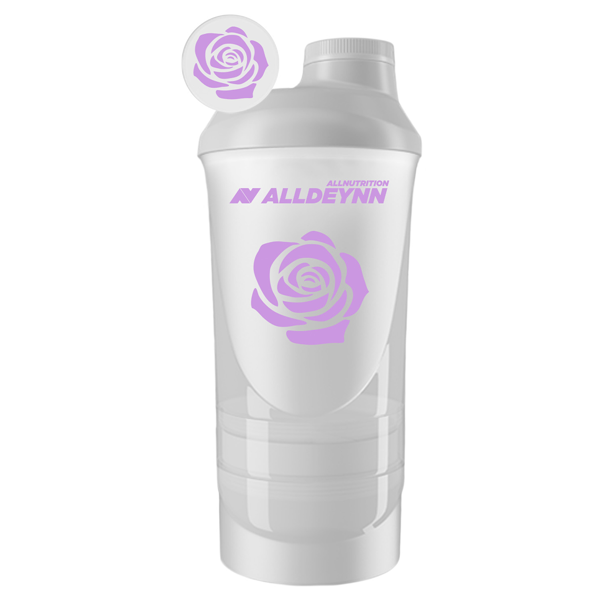 ALLNUTRITION Alldeynn Alldeynn Shaker Biały 600ml+350ml