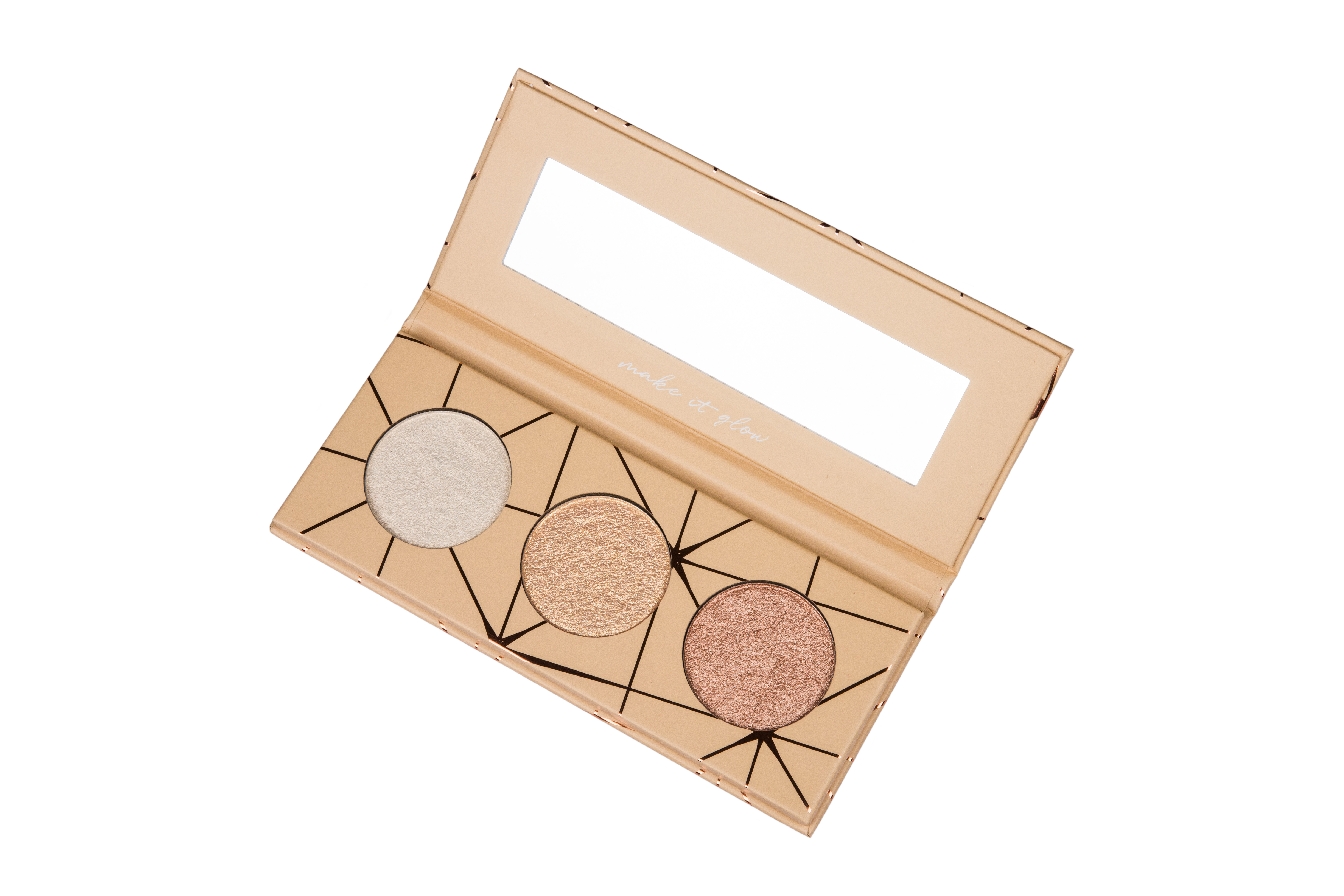 IBRA Makeup Paleta Rozświetlaczy Glow Trio