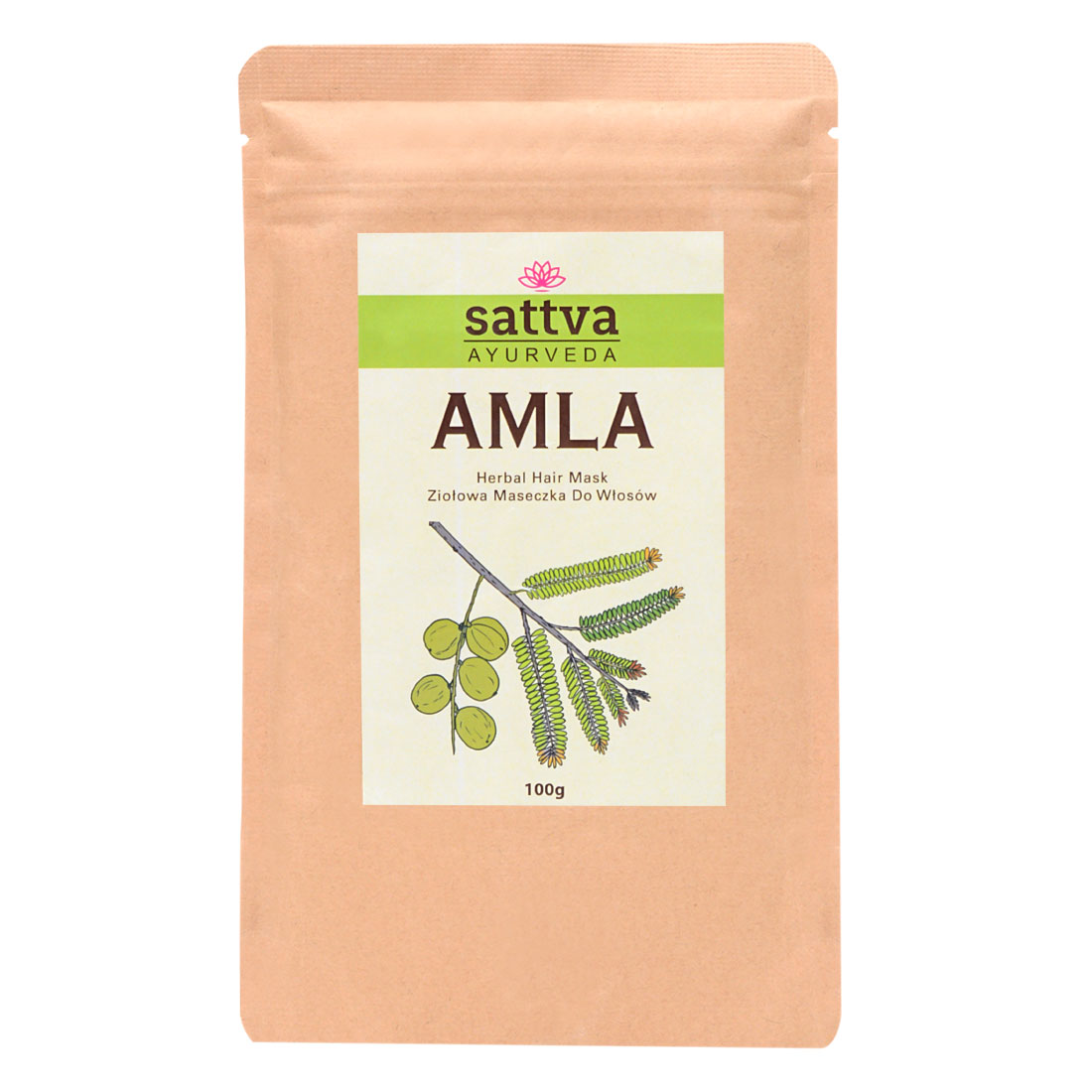 Sattva Amla Ziołowa Maseczka do Włosów 100g
