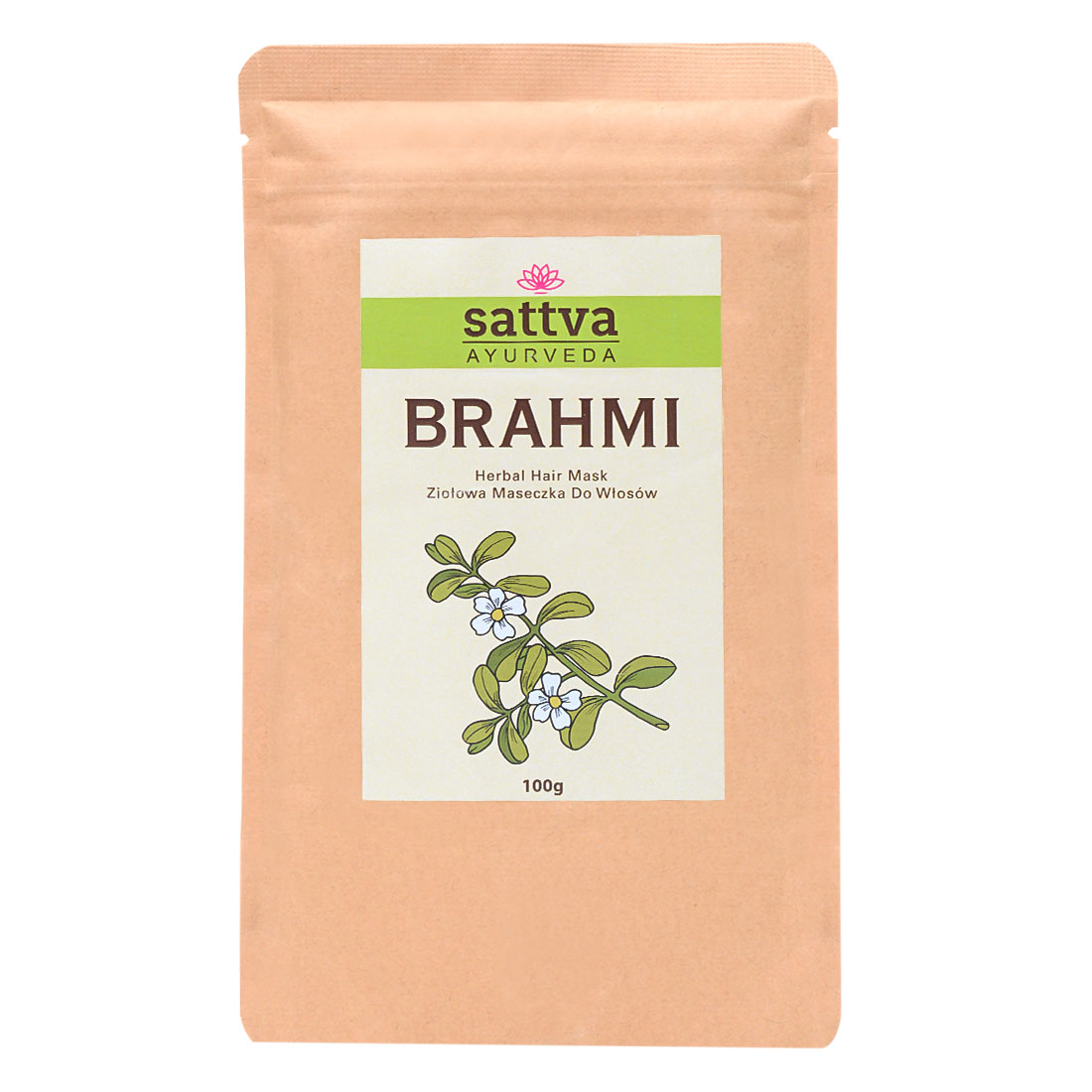 Sattva Brahmi Ziołowa Maseczka do Włosów 100g