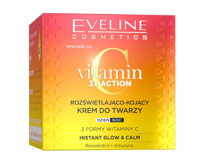 Eveline Vitamin 3x Action Rozświetlająco-Kojący Krem do Twarzy 50ml