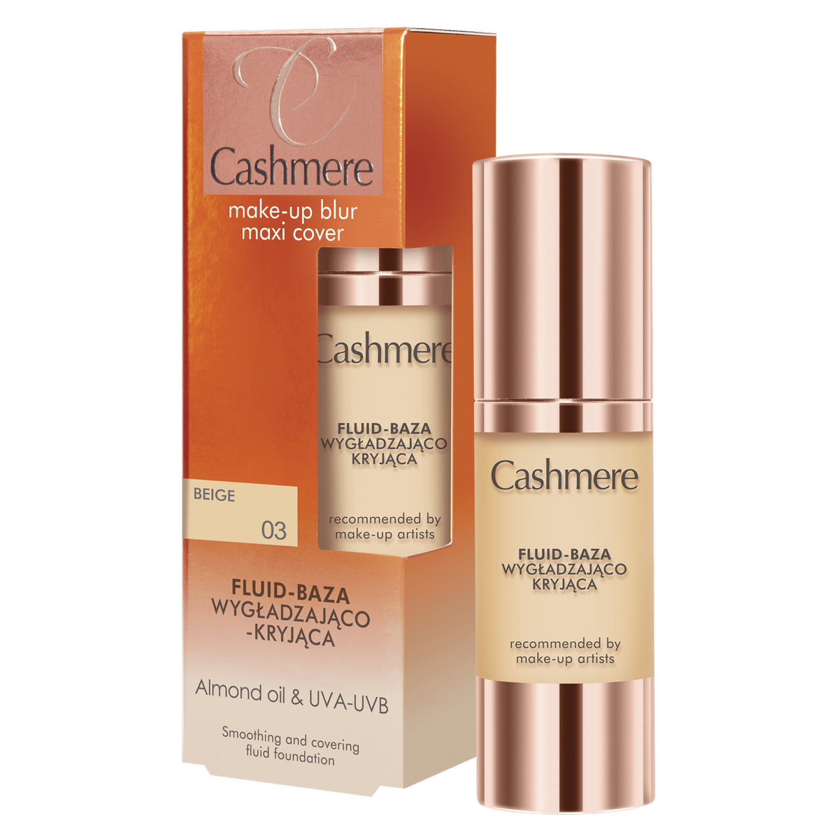 Cashmere Fluid-Baza Wygładzająco-Kryjąca 03 Beige