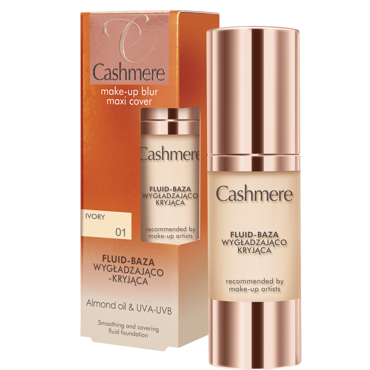 Cashmere Fluid-Baza Wygładzająco-Kryjąca 01 Ivory