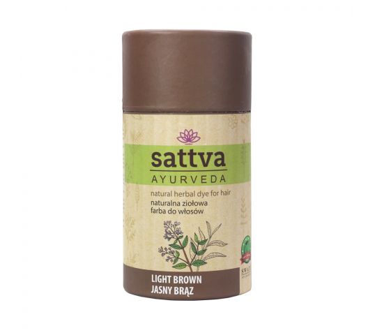 Sattva Naturalna Henna - Ziołowa Farba do Włosów Light Brown 150g