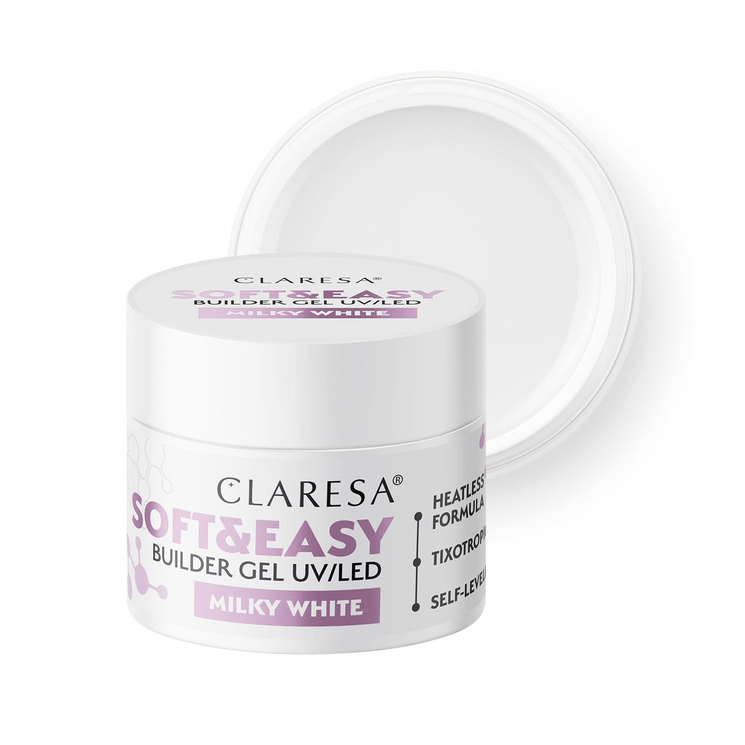 Claresa Żel Budujący Soft & Easy Milky White 12g