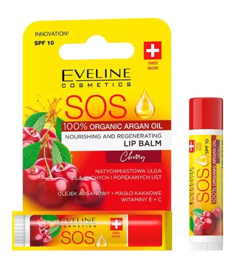 Eveline Odżywczo-Regenerujący Balsam do Ust SOS Cherry