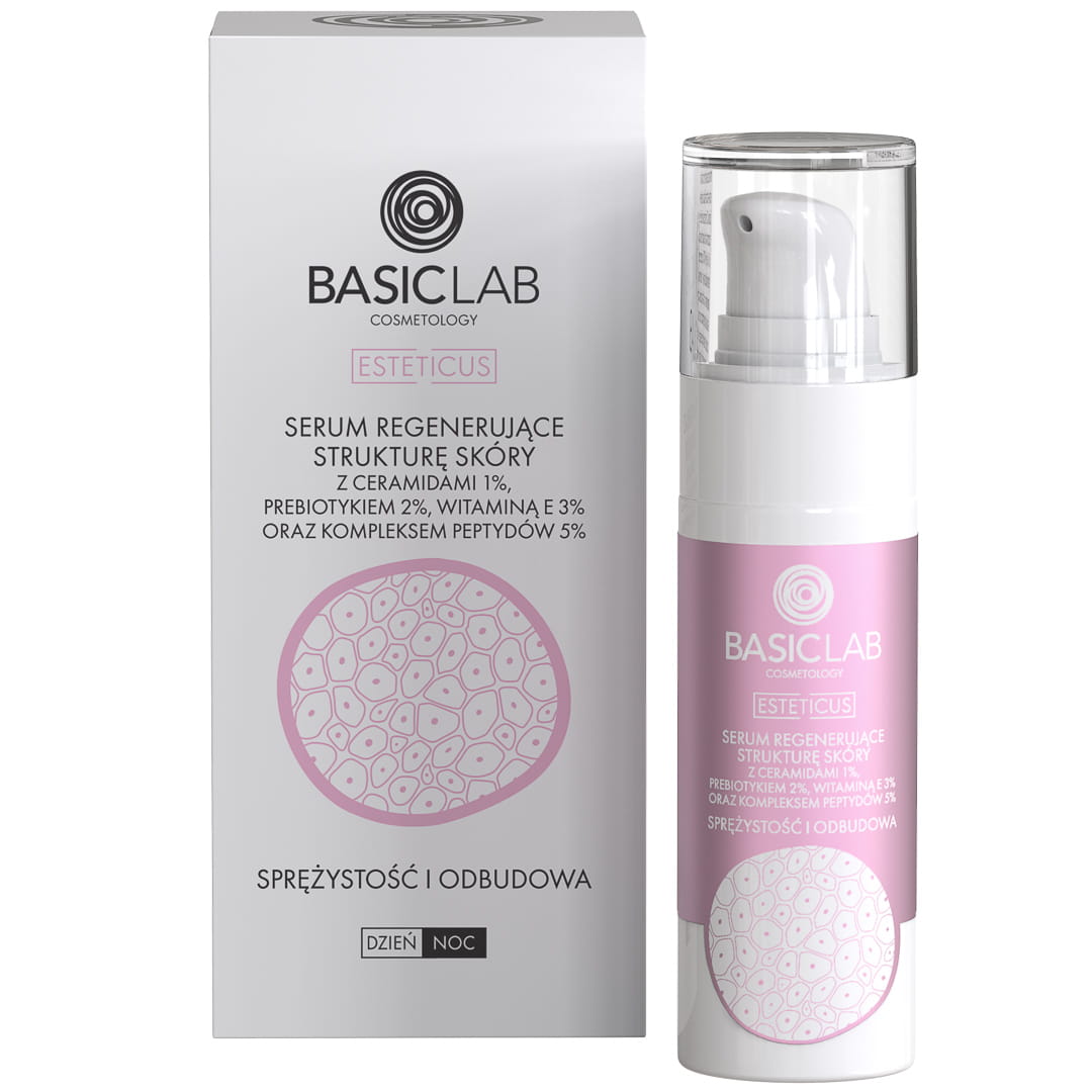 BasicLab Esteticus Serum Regenerujące Strukturę Skóry Z Ceramidami I Peptydami 30ml