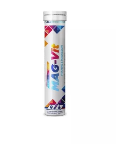 ALLNUTRITION Mag-Vit Suplement Diety Magnez 20 Tabletek Musujących