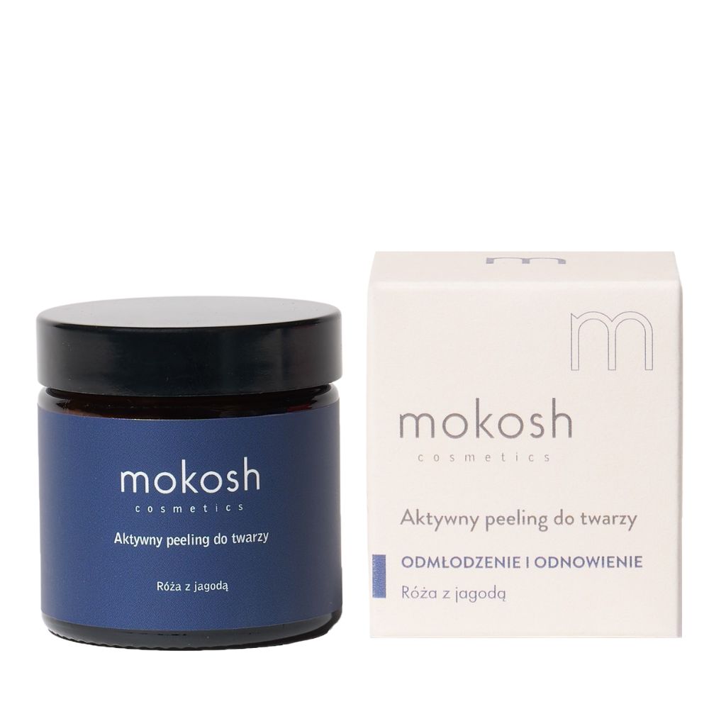 Mokosh Aktywny Peeling Do Twarzy Róża z Jagodą 60ml