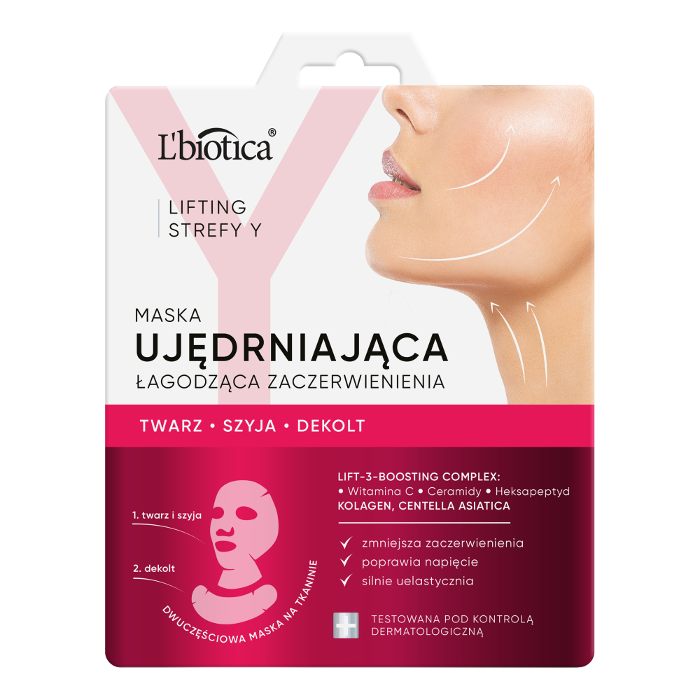L'biotica Maska Ujędrniająca Łagodząca Zaczerwienienia