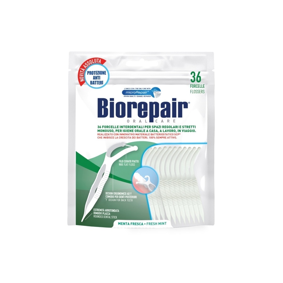 Biorepair Ręczne Flossery z Płaską Nicią 36 Sztuk