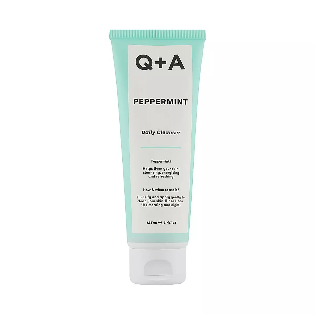 Q+A Peppermint Żel do Mycia Twarzy 125ml