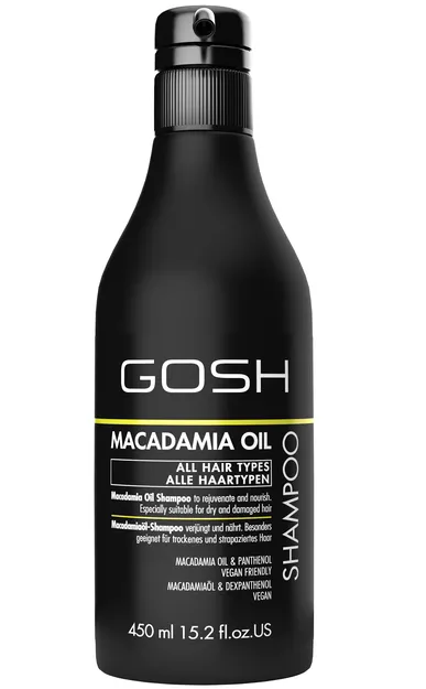 GOSH MACADAMIA OIL Szampon do Włosów 450ml