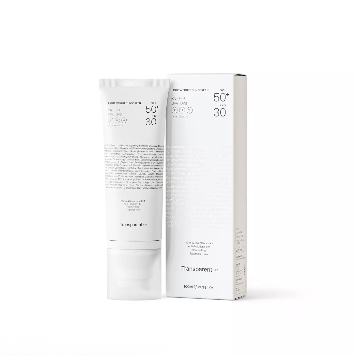 Transparent Lab Lekki Krem SPF50+ 100ml