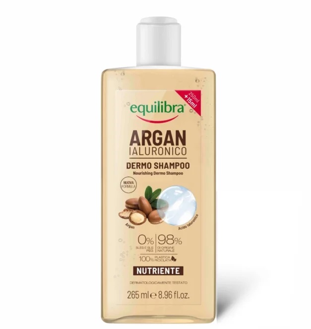 Equilibra Szampon do Włosów Argan i Kwas Hialuronowy 200ml