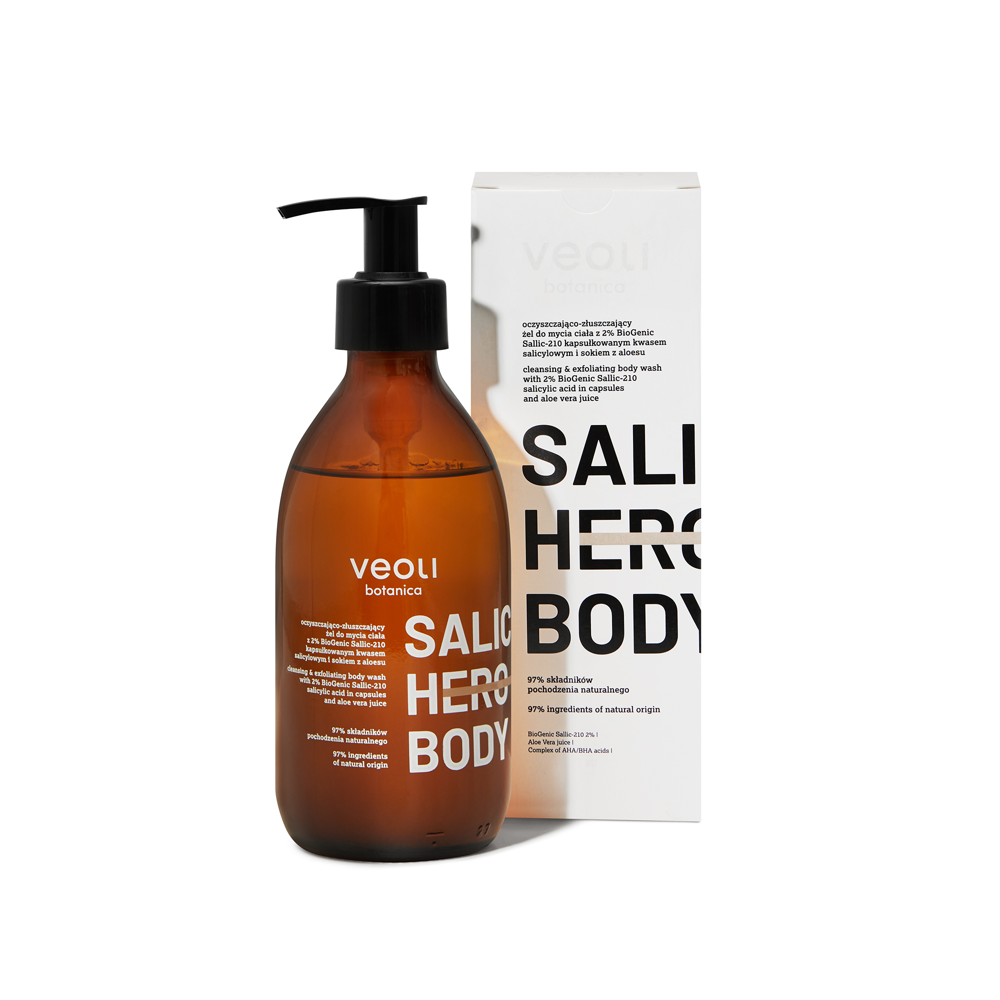 Salic Hero Body Oczyszczająco-Złuszczający Żel do Mycia Ciała