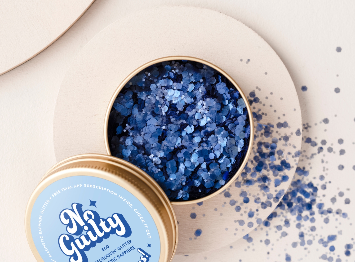 Ministerstwo Dobrego Mydła Bio Brokat do Twarzy i Ciała Magnetic Sapphire