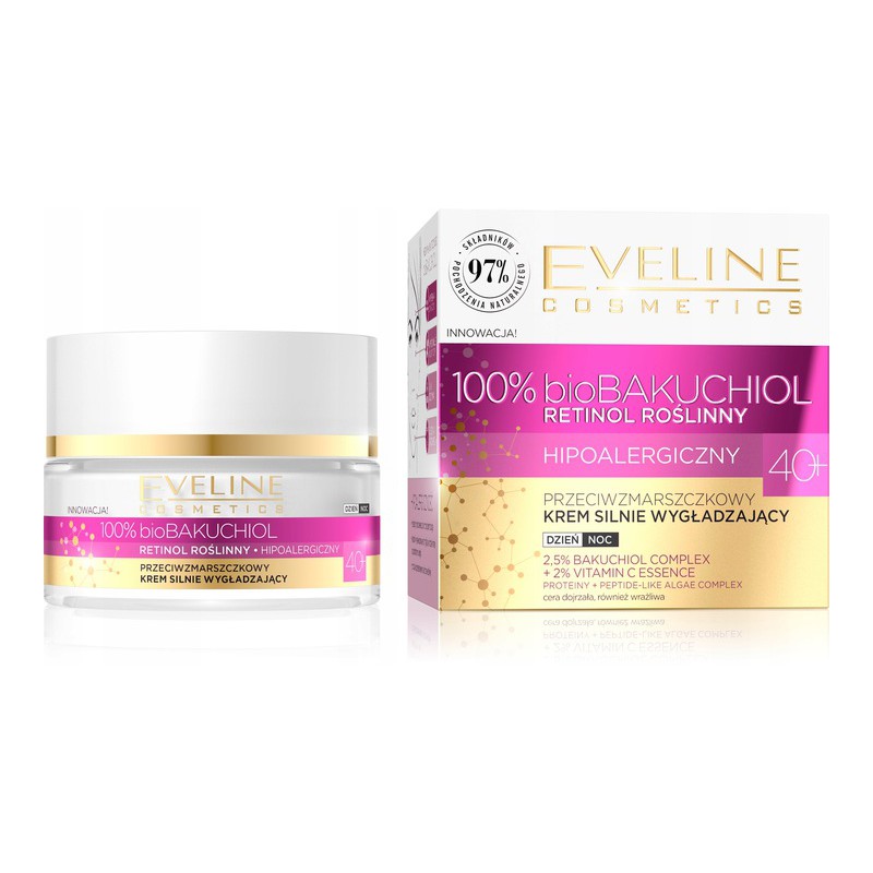 Eveline bioBAKUCHIOL Krem Silnie Wygładzający 40+ 50ml