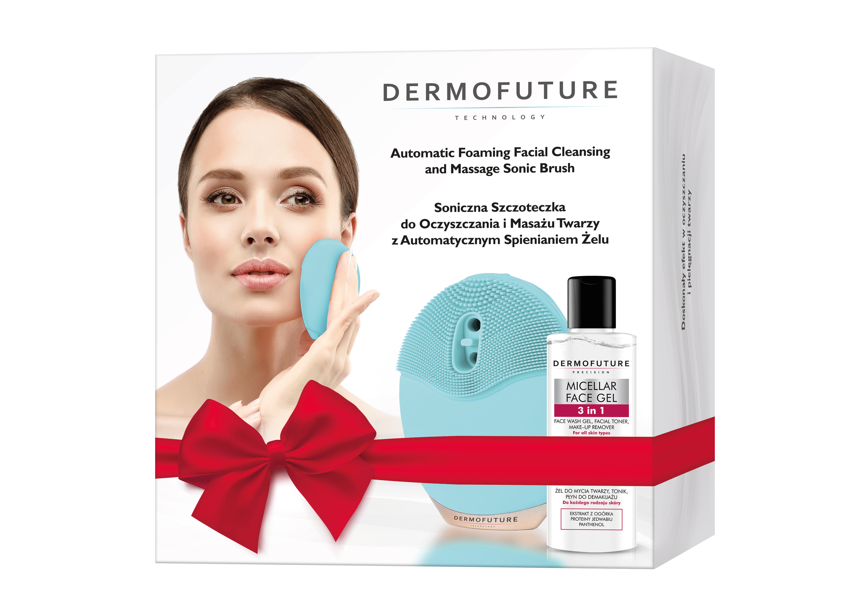 DermoFuture Zielona Szczoteczka ze Spieniaczem + Żel